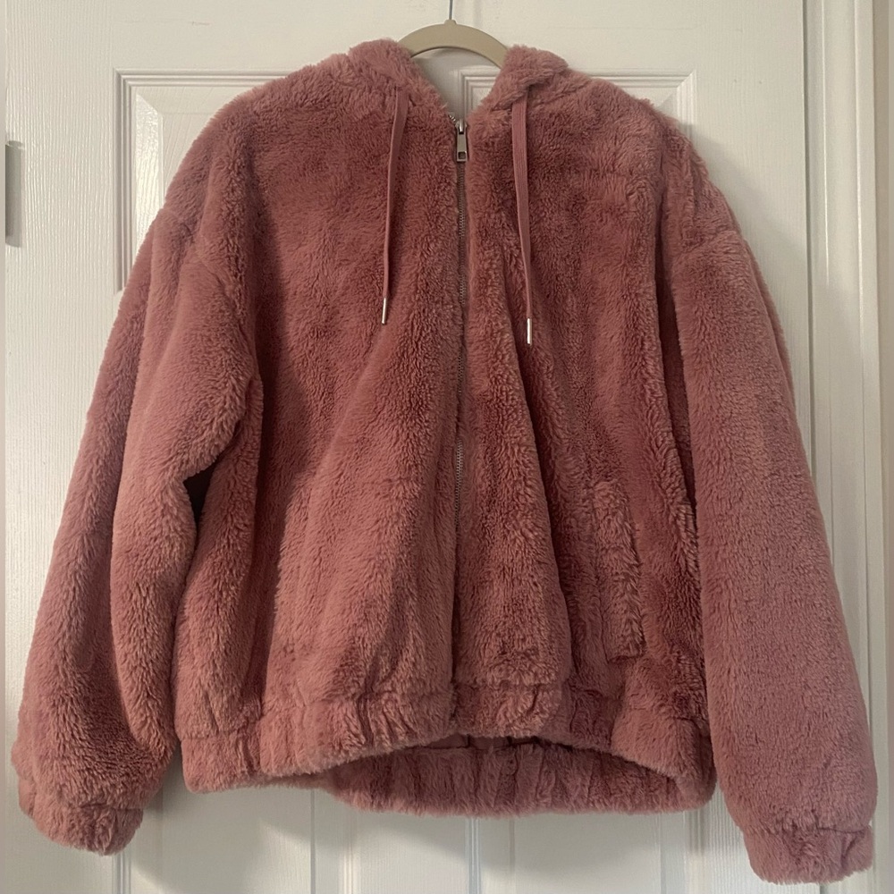 Time and Tru Blush Teddy Jacket